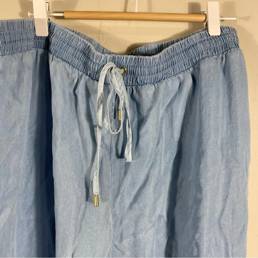 Michael Michael Kors Joggers Chambray Tie Waist XL